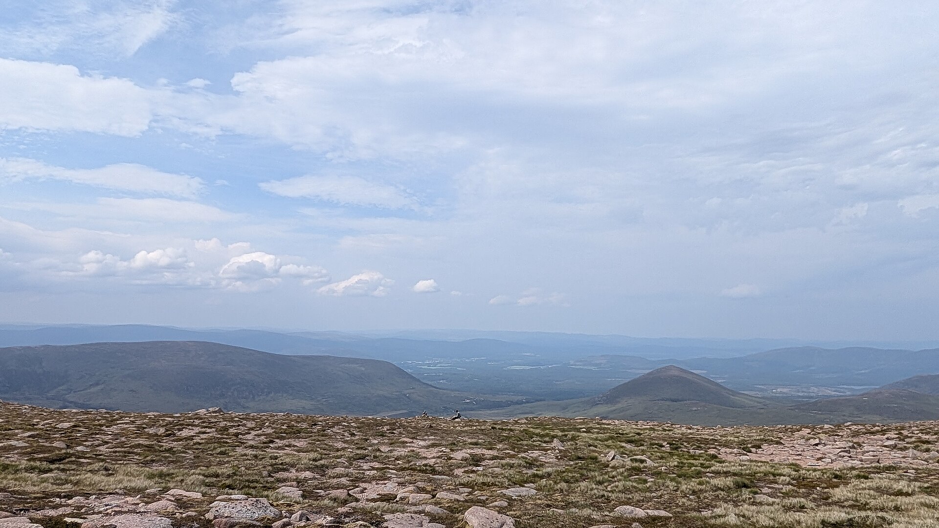 Open mountain plateau under a wide sky